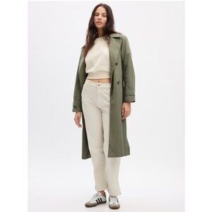 GAP High Rise '90s Original Straight Jeans SPLIT HEM Size 4/27 Color Tan Chino